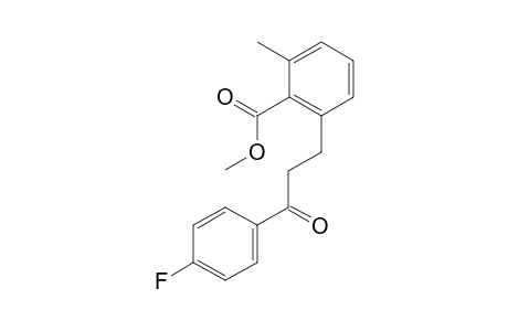 methyl 2-(3-(4-fluorophenyl)-3-oxopropyl)-6-methylbenzoate