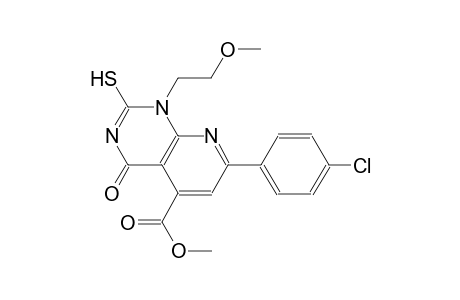 pyrido[2,3-d]pyrimidine-5-carboxylic acid, 7-(4-chlorophenyl)-1,4-dihydro-2-mercapto-1-(2-methoxyethyl)-4-oxo-, methyl ester