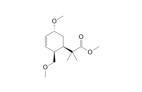 2-((1R,2S,5R)-5-Methoxy-2-methoxymethyl-cyclohex-3-enyl)-2-methyl-propionic acid methyl ester