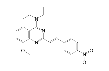 Quinazoline, 4-diethylamino-8-methoxy-2-[2-(4-nitrophenyl)ethenyl]-
