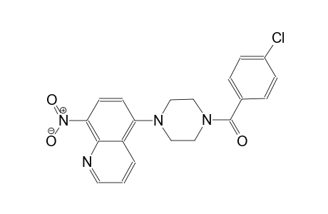 quinoline, 5-[4-(4-chlorobenzoyl)-1-piperazinyl]-8-nitro-