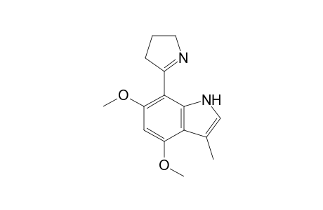 2-(4',6'-Dimetoxy-3'-methylindol-7'-yl)-1-pyrroline