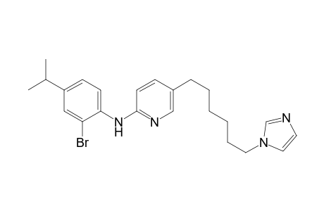 2-Pyridinamine, N-[2-bromo-4-(1-methylethyl)phenyl]-5-[6-(1H-imidazol-1-yl)hexyl]-