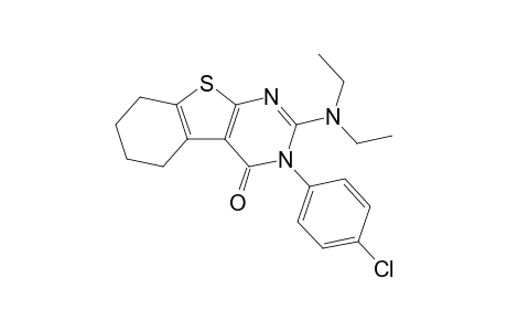 3-(4-Chlorophenyl)-2-(diethylamino)-5,6,7,8-tetrahydro-[1]benzothiolo[2,3-d]pyrimidin-4-one