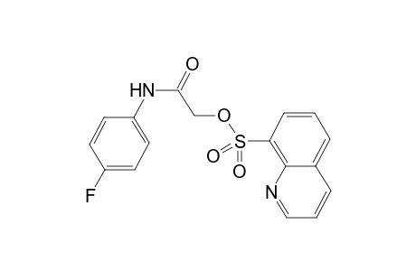 8-Quinolinesulfonyl-2-oxo-[(4-fluorophenyl)amino]ethyl ester