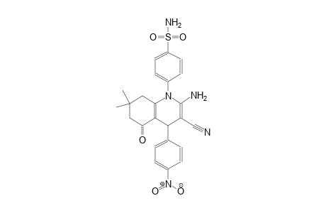 4-(2-amino-3-cyano-7,7-dimethyl-4-(4-nitrophenyl)-5-oxo-5,6,7,8-tetrahydro-1(4H)-quinolinyl)benzenesulfonamide