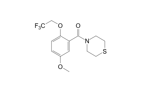 4-[5-methoxy-2-(2,2,2-trifluoroethoxy)benzoyl]thiomorpholine