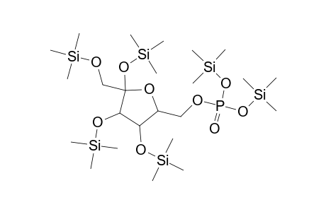 Fructofuranose, 1,2,3,4-tetrakis-O-(trimethylsilyl)-, bis(trimethylsilyl) phosphate, .beta.-D-