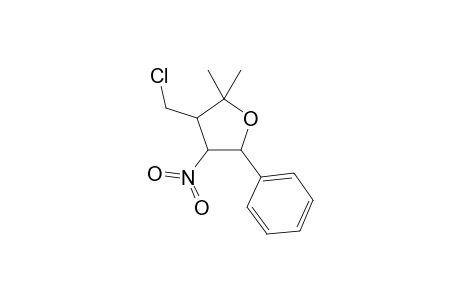 3-(Chloromethyl)-2,2-dimethyl-4-nitro-5-phenyltetrahydrofuran