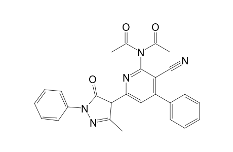 N-acetyl-N-[3-cyano-6-(3-methyl-5-oxo-1-phenyl-4H-pyrazol-4-yl)-4-phenyl-2-pyridinyl]acetamide