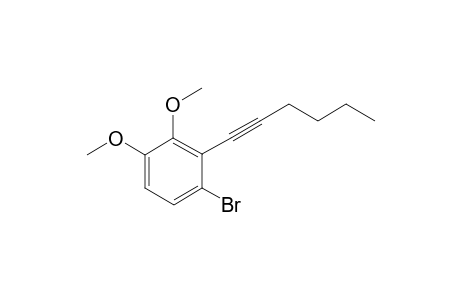 1-Bromo-2-(hex-1-ynyl)-3,4-dimethoxybenzene