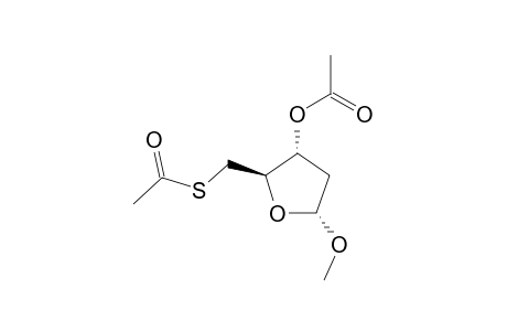 METHYL-3-O-ACETYL-5S-ACETYL-2-DEOXY-D-ERYTHRO-PENTAFURANOSIDE;ALPHA-ANOMER
