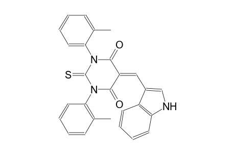 5-(1H-indol-3-ylmethylene)-1,3-bis(2-methylphenyl)-2-thioxodihydro-4,6(1H,5H)-pyrimidinedione