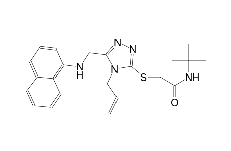 2-({4-allyl-5-[(1-naphthylamino)methyl]-4H-1,2,4-triazol-3-yl}sulfanyl)-N-(tert-butyl)acetamide
