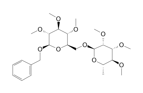 .beta.-D-Glucopyranoside, phenylmethyl 6-o-(6-deoxy-.alpha.-L-mannopyranosyl)-, hexamethyl ether