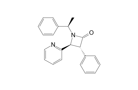 trans-3-Phenyl-1-(1-phenylethyl)-4-pyridin-2-ylazetidin-2-one