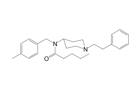 N-(4-Methylbenzyl)-N-(1-(2-phenylethyl)-4-piperidyl)pentanamide