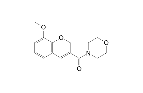 (8-methoxy-2H-1-benzopyran-3-yl)-(4-morpholinyl)methanone