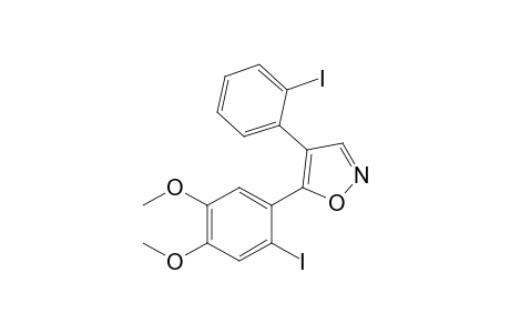 5-(2-iodanyl-4,5-dimethoxy-phenyl)-4-(2-iodanylphenyl)-1,2-oxazole