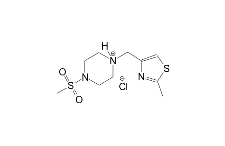 piperazinium, 1-(methylsulfonyl)-4-[(2-methyl-4-thiazolyl)methyl]-,chloride