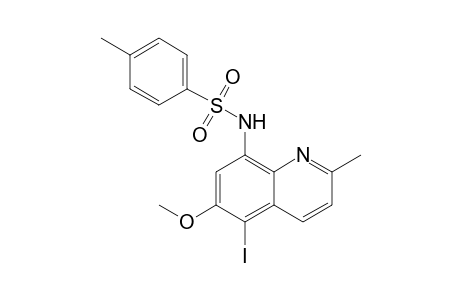 N-(5-iodo-6-methoxy-2-methyl-8-quinolyl)-4-methylbenzenesulfonamide