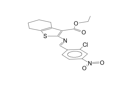 2-(2-chloro-4-nitrobenzylideneamino)-3-ethoxycarbonyl-4,5-tetramethylenethiophene