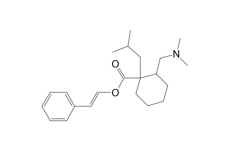 (2'-phenylethenyl) 2-[(dimethylamino)methyl]-1-isobutylcyclohexane-1-carboxylate