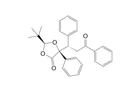 (2S,5S,1'S)-2-(tert-Butyl)-5-(1',3'-diphenyl-3'-oxopropyl)-5-phenyl-1,3-dioxolan-4-one