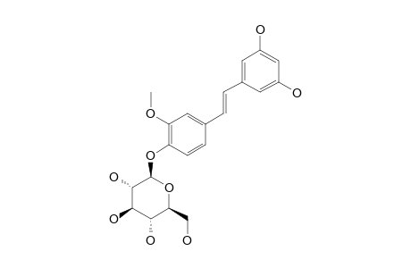 GNETIFOLIN-E;ISORHAPOTIGENIN-12-O-BETA-D-GLUCOPYRANOSIDE