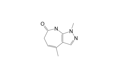 1,4-DIMETHYL-6H-PYRAZOLO-[3,4-B]-AZEPIN-7-ONE