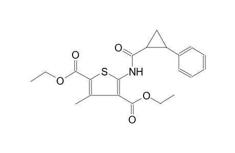 2,4-thiophenedicarboxylic acid, 3-methyl-5-[[(2-phenylcyclopropyl)carbonyl]amino]-, diethyl ester