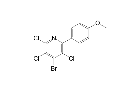 4-Bromo-2,3,5-trichloro-6-(4-methoxyphenyl)pyridine