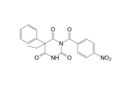 5-ethyl-1-(p-nitrobenzoyl)-5-phenylbarbituric acid
