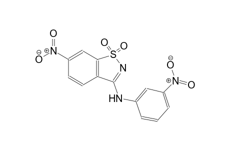 N-(6-nitro-1,1-dioxido-1,2-benzisothiazol-3-yl)-N-(3-nitrophenyl)amine