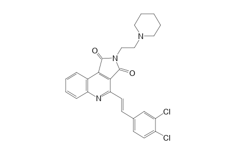 4-[(E)-2-(3,4-Dichlorophenyl)ethenyl]-2-[2-(1-piperidinyl)ethyl]-1H-pyrrolo[3,4-c]quinoline-1,3(2H)-dione