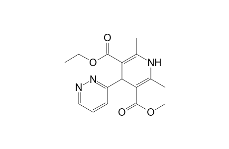 Ethyl Methyl 2,6-Dimethyl-4-(3-pyridazinyl)-1,4-dihydropyridine-3,5-dicarboxylate
