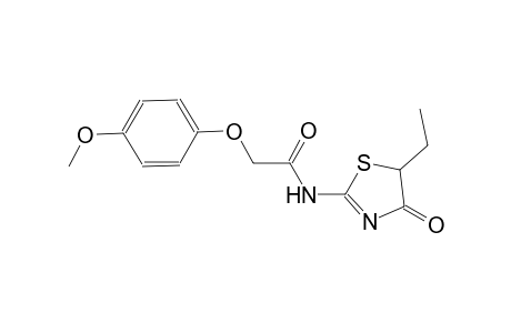 N-(5-ethyl-4-oxo-4,5-dihydro-1,3-thiazol-2-yl)-2-(4-methoxyphenoxy)acetamide