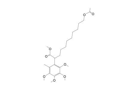 10-[2',3',4',5'-Tetramethoxy-6'-methylphenyl] 10-(methoxycarbonyl)-decylacetate
