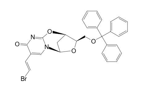 2,3'-ANHYDRO-5'-O-TRIPHENYLMETHYL-BETA-(E)-5-(2-BROMOVINYL)-2'-DEOXYURIDINE
