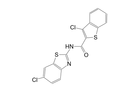 3-chloro-N-(6-chloro-1,3-benzothiazol-2-yl)-1-benzothiophene-2-carboxamide