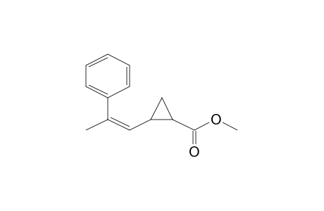 Methyl 2-[(1Z)-2-phenyl-1-propenyl]cyclopropanecarboxylate