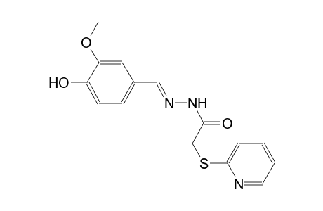 N'-[(E)-(4-hydroxy-3-methoxyphenyl)methylidene]-2-(2-pyridinylsulfanyl)acetohydrazide