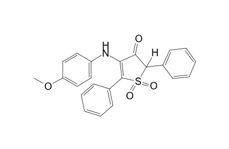 4-(p-anisidino)-2,5-diphenyl-3(2H)-thiophenone, 1,1-dioxide