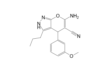 pyrano[2,3-c]pyrazole-5-carbonitrile, 6-amino-2,4-dihydro-4-(3-methoxyphenyl)-3-propyl-