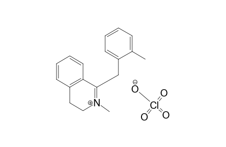 2-Methyl-1-(o-methylbenzyl)-3,4-dihydroisoquinolinium perchlorate