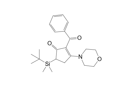 2-Benzoyl-5-tert-butyldimethylsilyl-3-morpholino-2-cyclopentenone