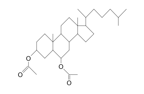 5a-Cholestane-3b,6b-diacetate