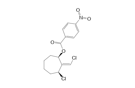 (1'.beta.,3'.beta.)-(E)-3'-Chloro-2'-(chloromethylene)cycloheptyl p-nitrobenzoate