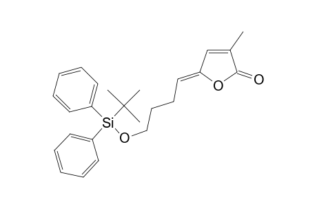 (E and Z)-5-{[4'-(t-Butyl)diphenylsilyloxy]-1'-butylidene}-3-methyl-2(5H)-furanone