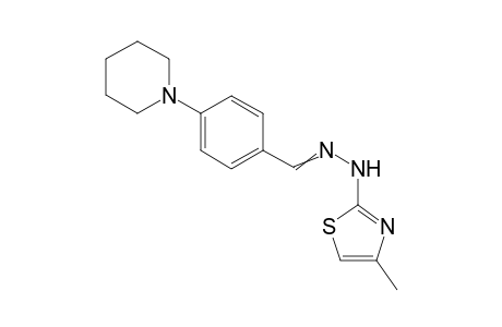 N-(4-Methyl-thiazol-2-yl)-N'-[4-(piperidin-1-yl)benzylidenyl]hydrazine